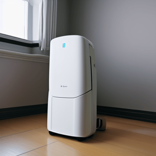 Dehumidifier in the bedroom