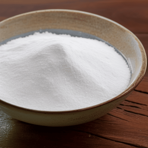 A Bowl of baking soda used as dehumidifier