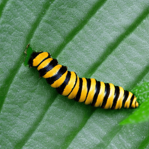 caterpillar on leaf