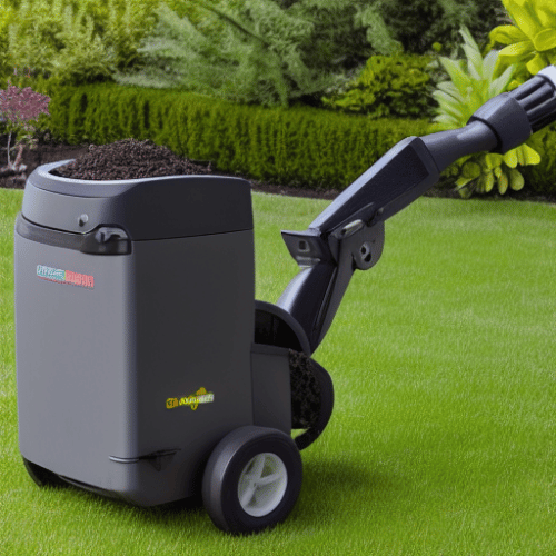 making compost using a garden shredder