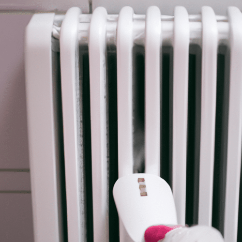 how to clean a bathroom heater