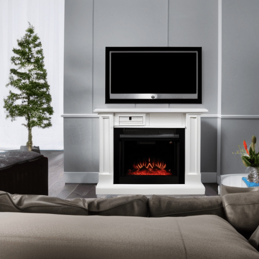 how far should an electric fireplace be from the tv