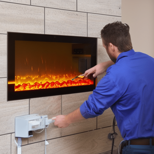 how to install an electric fireplace